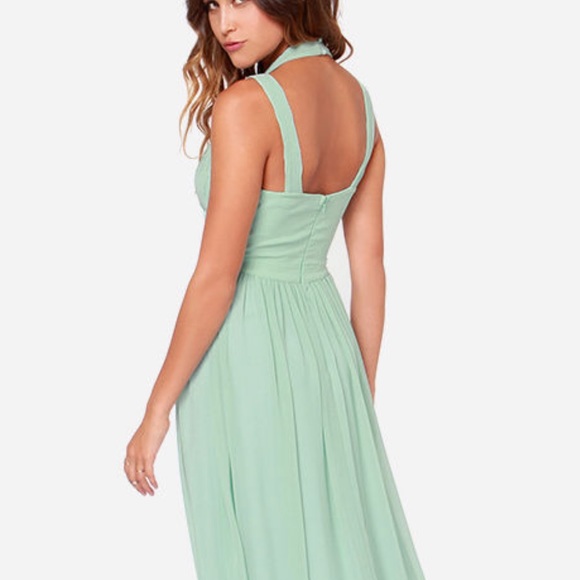 Lulus Minerva Mint Maxi Dress - S - Picture 2 of 10
